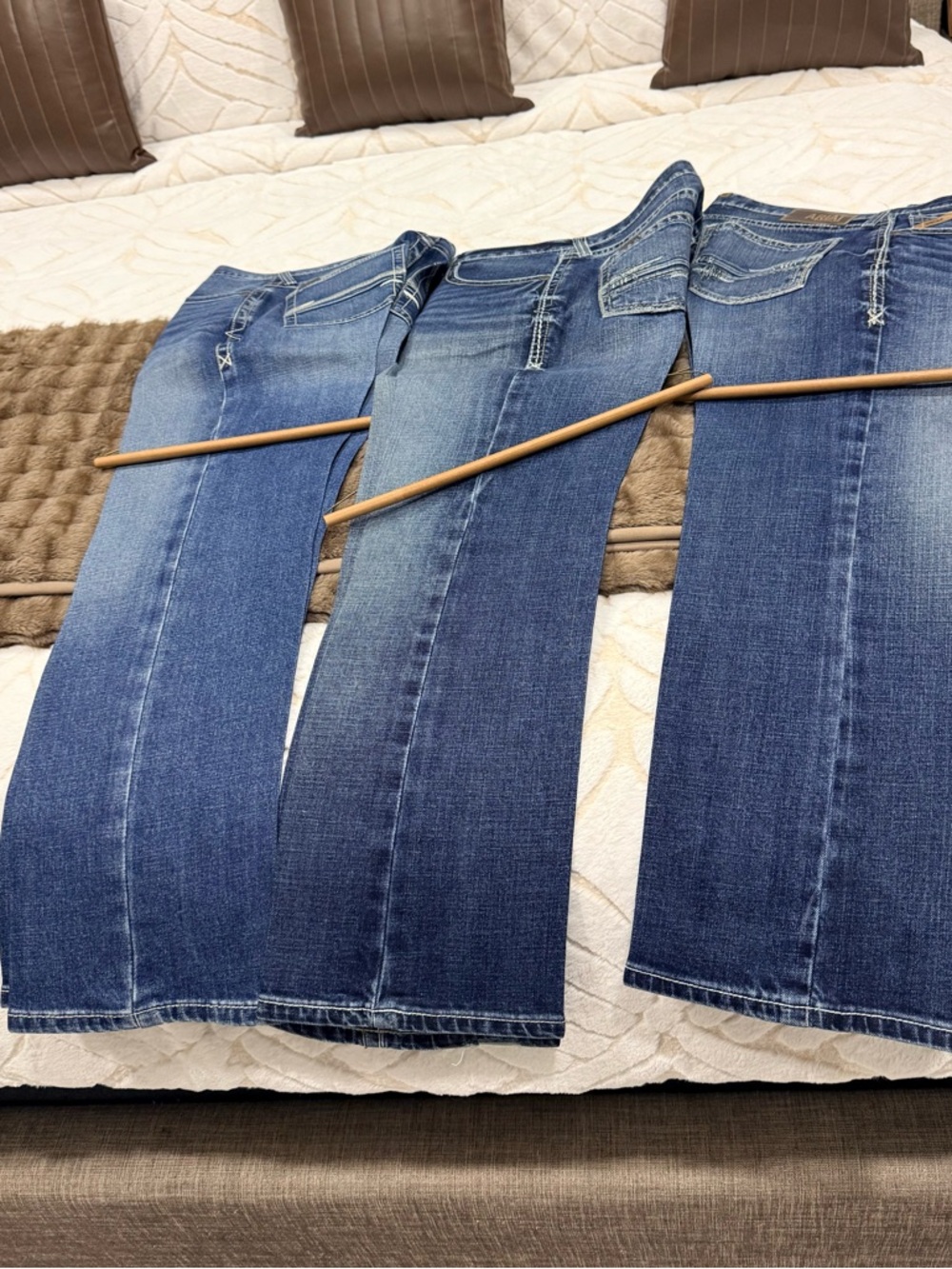 Ariat Men’s Straight Leg Blue Denim Jeans - Trio of Washed Blues